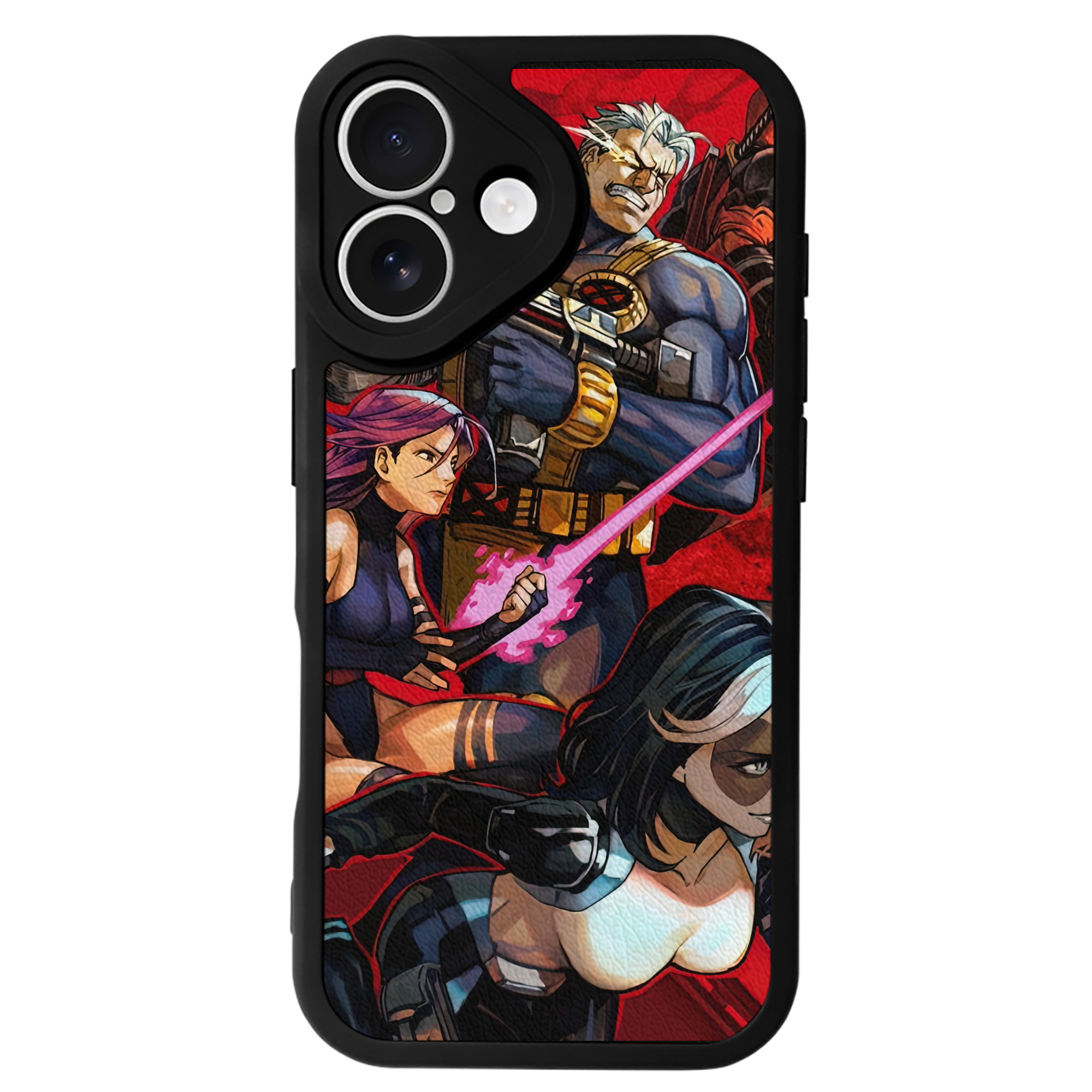 （画像用） Deadpool デッドプール 【iPhone 16シリーズ対応】シリコンスマホケース（レザー調） 材質：シリコン